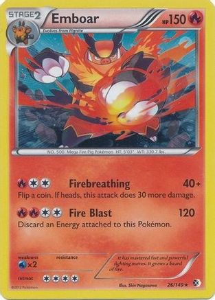 Emboar 026/149  - Holofoil Blister Exclusives - Promo