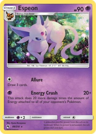 Espeon 089/214  - Holofoil Blister Exclusives - Promo