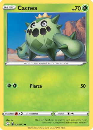 Cacnea 004/072  Shining Fates - Common