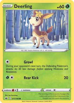 Deerling 011/198  SWSH06 Chilling Reign - Common