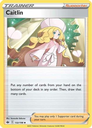 Caitlin 132/198  SWSH06 Chilling Reign - Uncommon