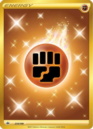Fighting Energy (Secret) 233/198  - Holofoil SWSH06 Chilling Reign - Secret Rare