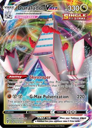 Duraludon VMAX 123/203  - Holofoil SWSH07 Evolving Skies - Ultra Rare