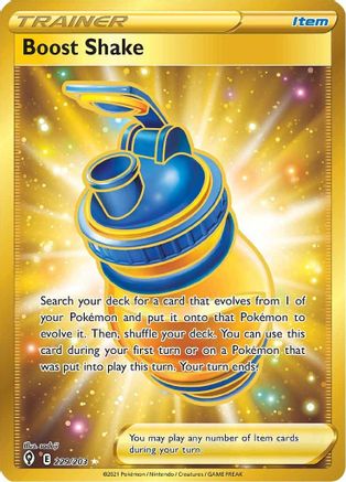Boost Shake (Secret) 229/203  - Holofoil SWSH07 Evolving Skies - Secret Rare