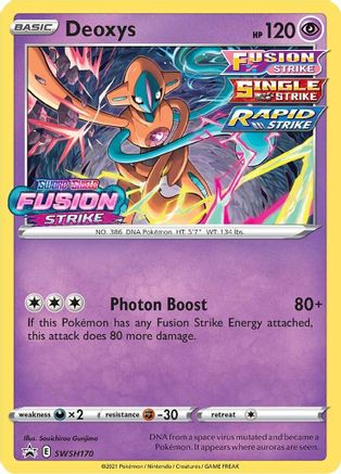 Deoxys SWSH170  - Holofoil SWSH Sword & Shield Promo Cards - Promo