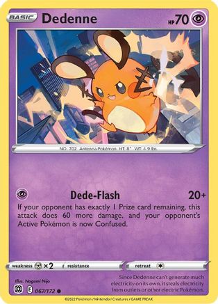 Dedenne 067/172  SWSH09 Brilliant Stars - Common