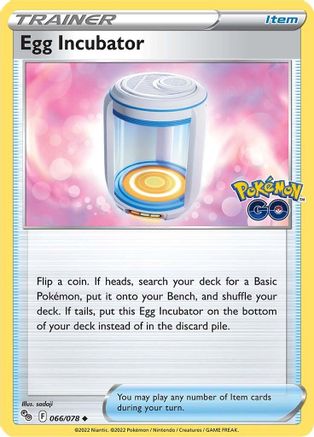 Egg Incubator 066/078  - Reverse Holofoil Pokemon GO - Uncommon