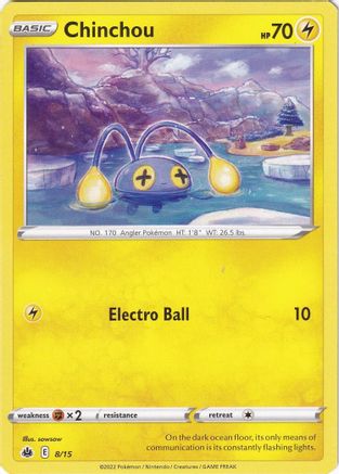 Chinchou 008/015  McDonalds Promos 2022 - Promo