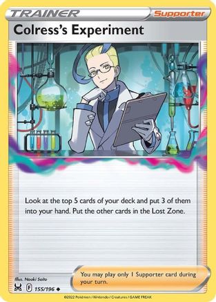 Colress's Experiment 155/196  SWSH11 Lost Origin - Uncommon