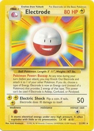 Electrode 021/102  Base Set - Rare