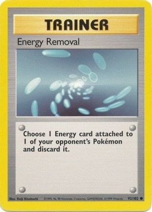 Energy Removal 092/102  Base Set - Common