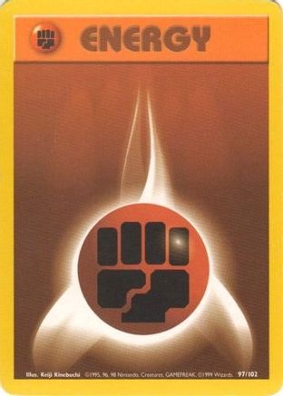 Fighting Energy 097/102  Base Set - Common