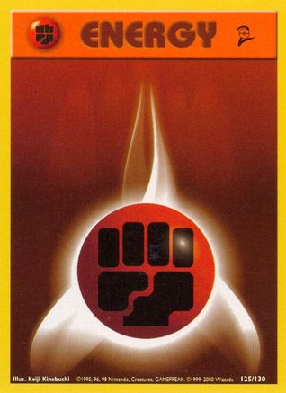 Fighting Energy 125/130  Base Set 2 - Common