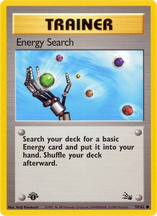 Energy Search 059/62  - Unlimited Fossil - Common