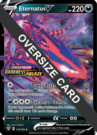 Eternatus V 116/189  - Holofoil Jumbo Cards - Promo