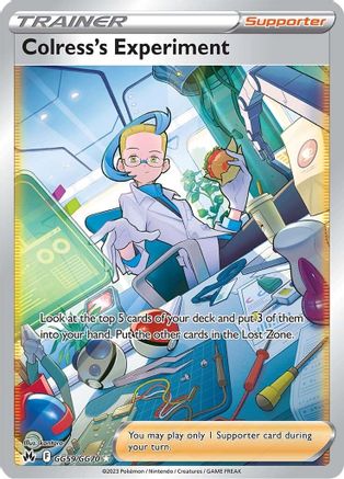 Colress's Experiment GG59/GG70  - Holofoil Crown Zenith Galarian Gallery - Ultra Rare