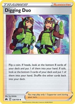 Digging Duo 126/159  Crown Zenith - Uncommon