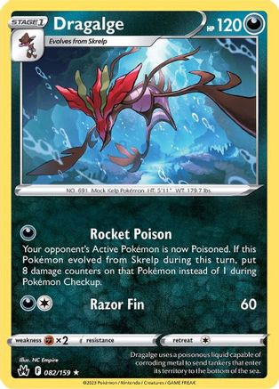 Dragalge 082/159  Crown Zenith - Rare