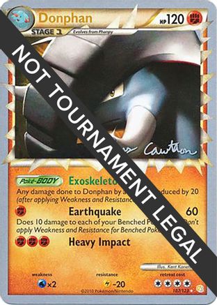 Donphan - 2011 (Ross Cawthon) 107  World Championship Decks - Ultra Rare