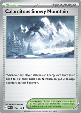 Calamitous Snowy Mountain 174/193  SV02 Paldea Evolved - Uncommon