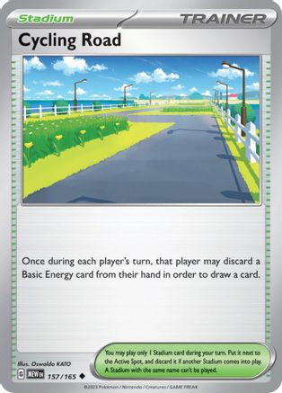 Cycling Road 157/165  - Reverse Holofoil SV Scarlet & Violet 151 - Uncommon