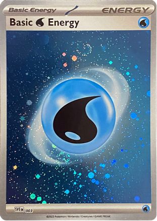 Basic Water Energy (Cosmos Holo) 003  - Holofoil SV01 Scarlet & Violet Base Set - Common