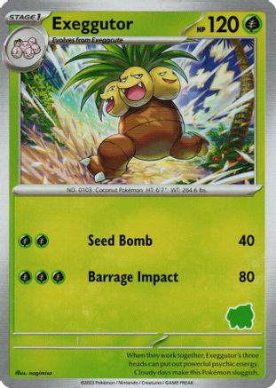 Exeggutor  My First Battle - Unconfirmed