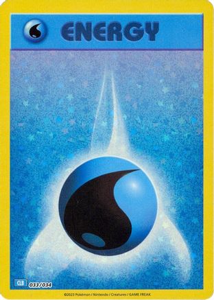 Basic Water Energy 033/034  - Holofoil Trading Card Game Classic - Classic Collection
