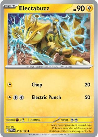 Electabuzz 053/162  - Reverse Holofoil SV05 Temporal Forces - Common