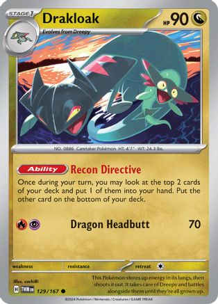Drakloak 129/167  SV06 Twilight Masquerade - Common