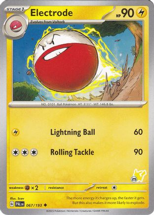 Electrode - Pikachu 25 067  Battle Academy 2024 - Uncommon