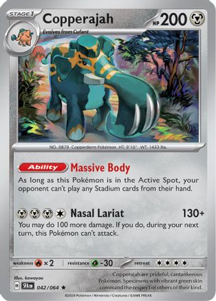 Copperajah 042/064  - Reverse Holofoil SV Shrouded Fable - Rare