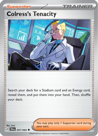 Colress's Tenacity 057/064  - Reverse Holofoil SV Shrouded Fable - Uncommon