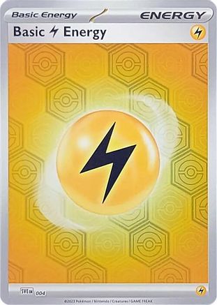Basic Lightning Energy 004  - Reverse Holofoil SV Shrouded Fable - Common