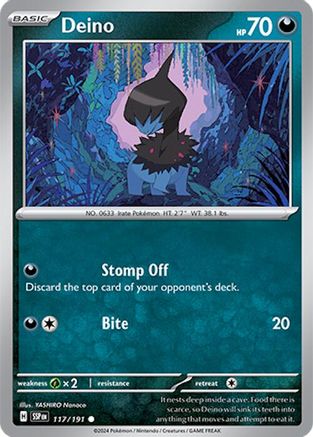 Deino 117/191  SV08 Surging Sparks - Common
