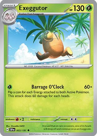 Exeggutor 003/191  SV08 Surging Sparks - Uncommon