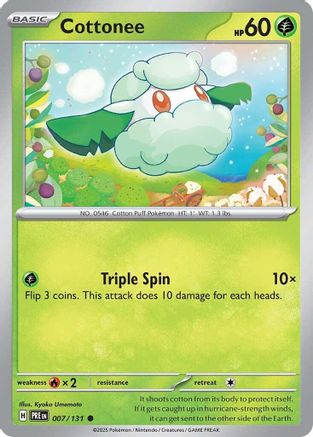 Cottonee 007/131  SV Prismatic Evolutions - Common