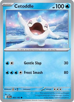 Cetoddle 064  - Reverse Holofoil SV10 Destined Rivals - Common