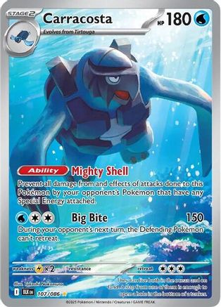 Carracosta 111/086  - Holofoil SV Black Bolt - Illustration Rare