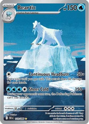 Beartic 114/086  - Holofoil SV Black Bolt - Illustration Rare