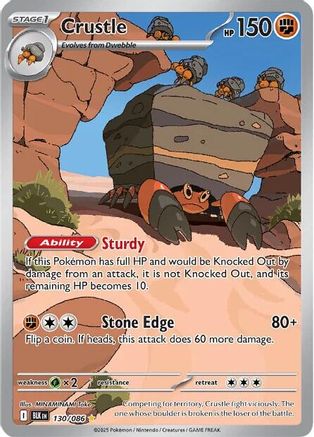 Crustle 136/086  - Holofoil SV Black Bolt - Illustration Rare