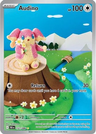 Audino 156/086  - Holofoil SV Black Bolt - Illustration Rare