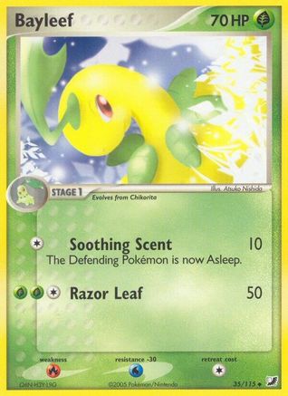 Bayleef 035  - Reverse Holofoil Unseen Forces - Uncommon