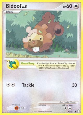 Bidoof 073  Mysterious Treasures - Common