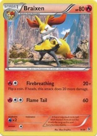 Braixen 009  Kalos Starter Set - Common