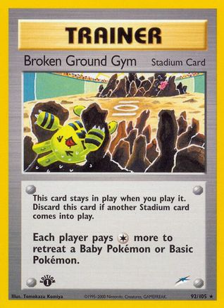 Broken Ground Gym 092  - Unlimited Neo Destiny - Rare