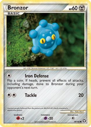 Bronzor 058/102  - Reverse Holofoil Triumphant - Common