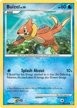 Buizel 072  - Reverse Holofoil Diamond and Pearl - Common