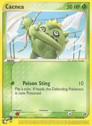 Cacnea 058/100  - Reverse Holofoil Sandstorm - Common