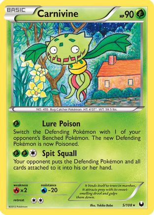 Carnivine 005  - Reverse Holofoil Dark Explorers - Rare